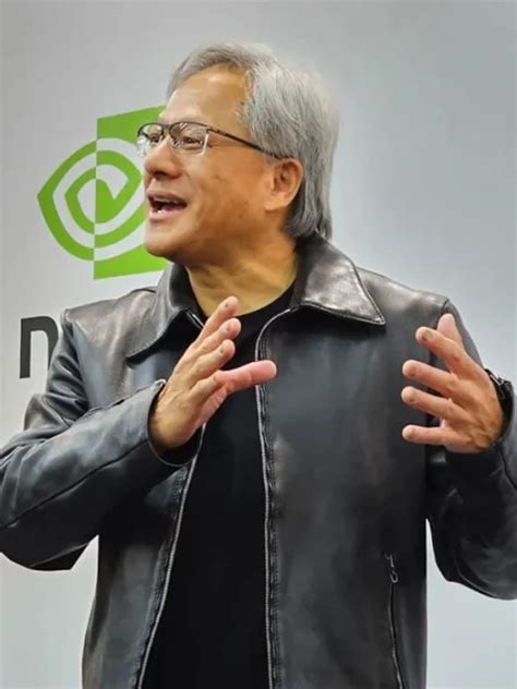 Jensen Huang Nvidia Leather Jacket - CEO Black Leather Jacket