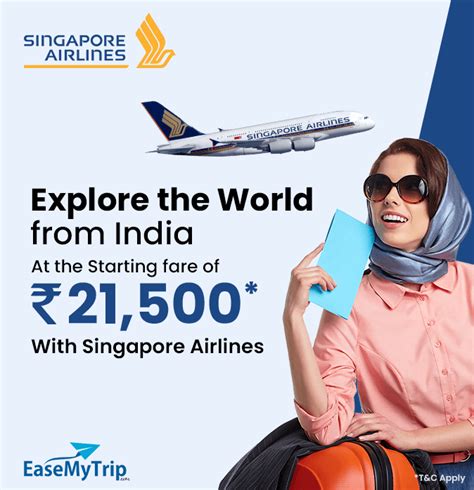 Singapore Airlines Offer, Enjoy Flight Bookings from India at INR 21,500*