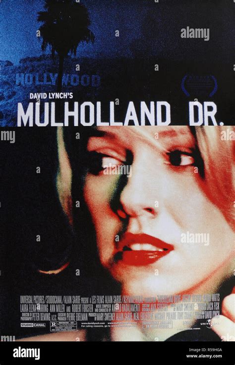 Mulholland Drive - Original Movie Poster Stock Photo - Alamy