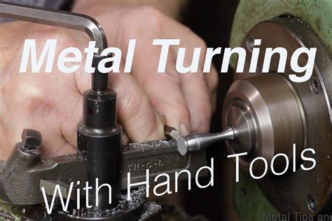 Turning Metal by hand - YouTube