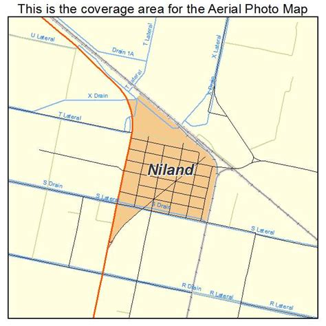 Aerial Photography Map of Niland, CA California