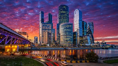 Moscow City At Night Wallpaper, HD City 4K Wallpapers, Images and Background - Wallpapers Den
