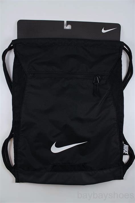 NIKE ALPHA ADAPT GYMSACK BLACK DRAWSTRING BAG BACKPACK GYM SACK TEAM ...