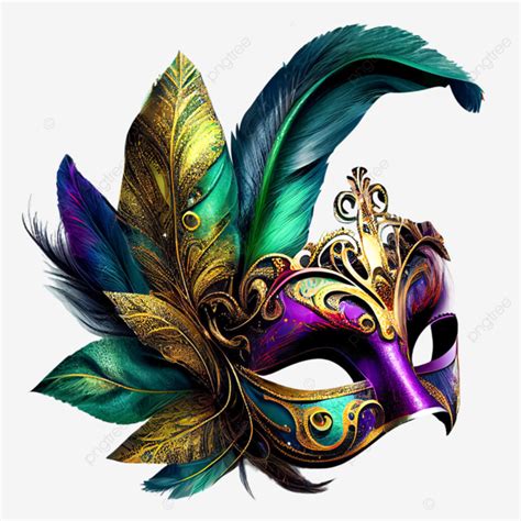 Feather Mask For Mardi Gras Carnival, Carnival, Mardi Gras, Mask PNG ...