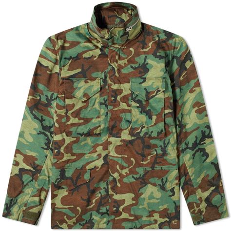 Beams Plus M-65 Camo Jacket Olive Drab | END. (HK)