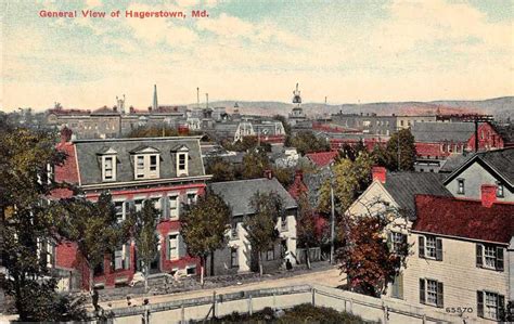 Hagerstown Maryland General View Antique Postcard J51585 - Mary L. Martin Ltd. Postcards