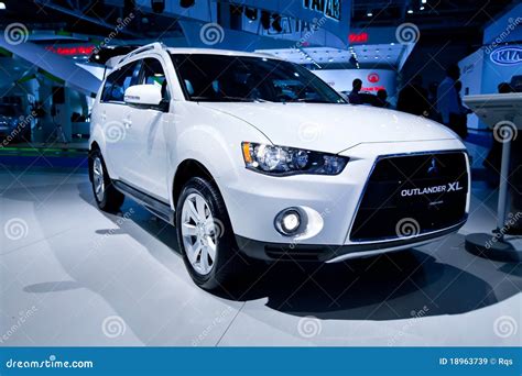 Grey Jeep Car Mitsubishi Outlander Evolution XL Editorial Stock Image ...