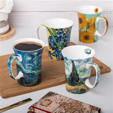 Van Gogh set of 4 Mugs | McIntosh Mugs