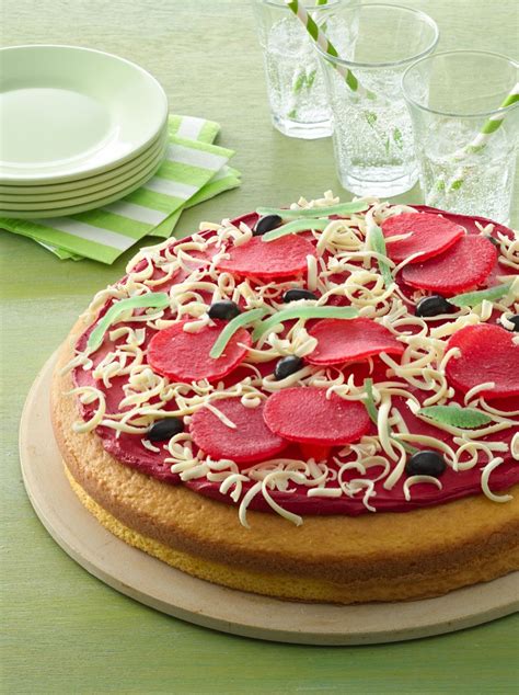 Pizza Cake | Recipe | Pizza cake, Creative cakes, Pizza birthday cake