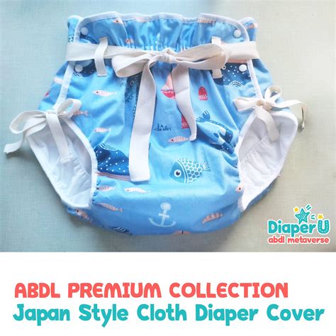 ABDL Adult Baby Japan Style Cloth Diaper Cover Little Ocean - Etsy UK