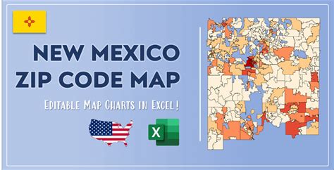 New Mexico Zip Code Map and Population List in Excel