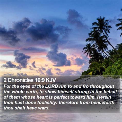 2 Chronicles 16:9 KJV Bible Verse Images