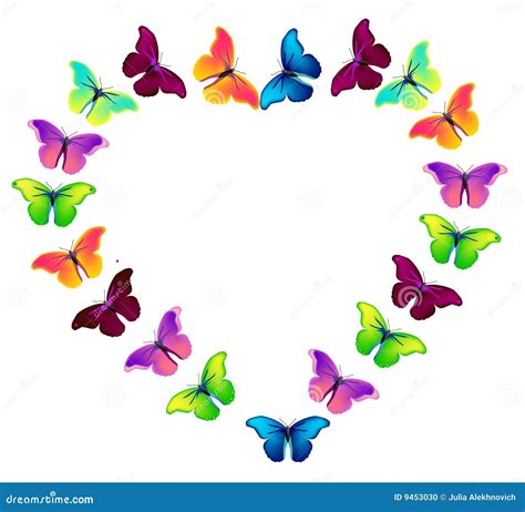 Vector Colorful Flying Butterflies Stock Photo - Image: 9453030