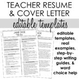 Teacher Cover Letter And Resume Teaching Resources | TpT