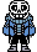 My take on Underswap Sans (Overworld Sprite) : Undertale