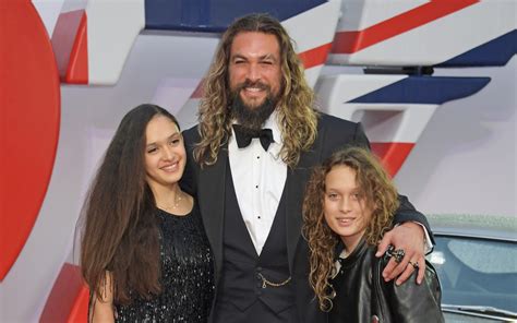 Jason Momoa Brings Look-Alike Son & Daughter To 'No Time To Die' London ...