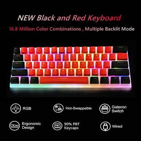 Buy XVX Womier K61 60 Percent Keyboard Hot Swappable, RGB Keyboard- Custom Mechanical Keyboard ...