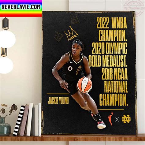 Jackie Young Triple Crown And 2022 WNBA Champion With Las Vegas Aces ...