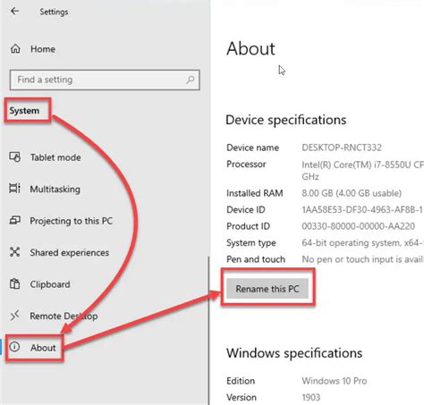 4 Ways To Rename Computer In Windows 10 Quickly