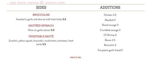 Online Menu of Pastini Restaurant, Corvallis, Oregon, 97330 - Zmenu