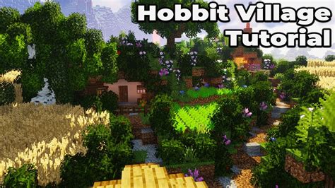 How to build an Awesome hobbit village in Minecraft 1.14 - YouTube