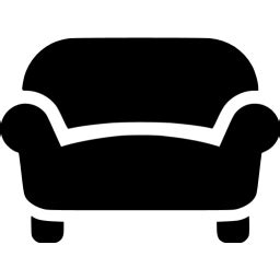 Black sofa icon - Free black furniture icons