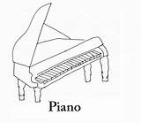 Baby Grand Piano Floor Plan Sketch Coloring Page sketch template