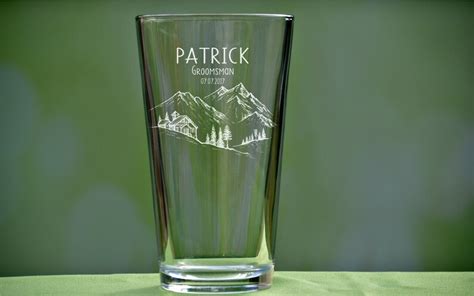 Personalized Pint Glasses Groomsmen Pint Glass Wedding Party - Etsy