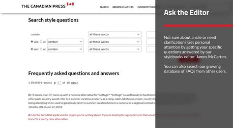 Writing and Editing Style Guides | The Canadian Press