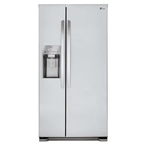 LG 22.1-cu ft Side-by-Side Refrigerator with Ice Maker (Stainless Steel) Energy Star at Lowes.com