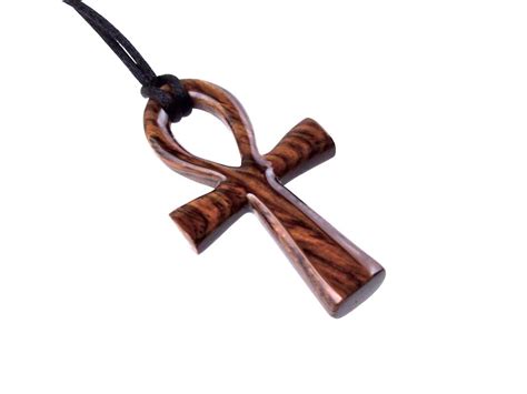 Large Ankh Pendant Mens Wood Ankh Necklace Wooden Egyptian - Etsy