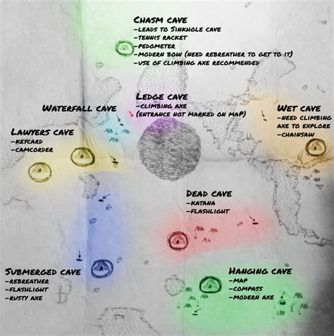 The Forest Map Of Cave Entrances