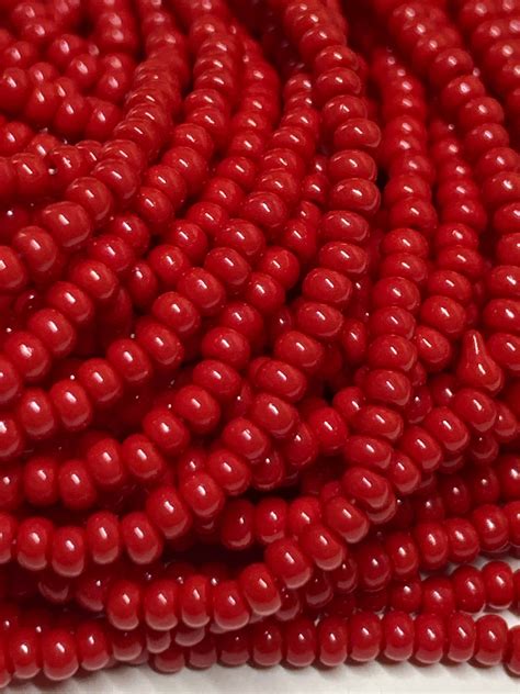 Czech seed beads size 11/0 12 strand full hank | Etsy