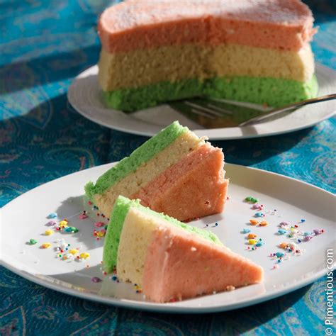 Bolu Pelangi Kukus (Rainbow Steamed Cake) | Pimentious