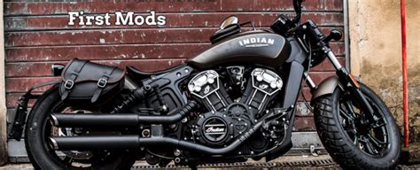 Indian Scout Bobber mods | Motorcycle leather Saddlebags: Harley Davidson®, Indian®, Triumph ...