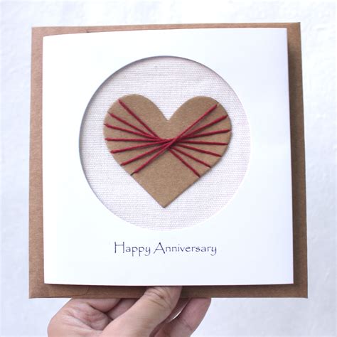 2nd Year Anniversary Cotton Card - Camellia Bees Handmade