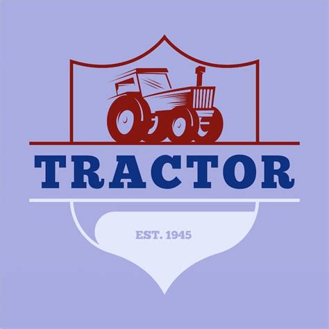 Premium Vector | Farm tractor logo design template