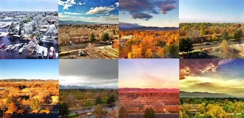 Watching the seasons changing in Fort Collins Colorado from the Hilton ...