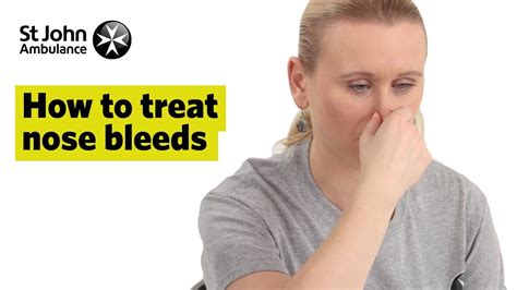 How to Treat Nose Bleeds - First Aid Training - St John Ambulance - YouTube