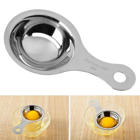 Kitchen Tools Stainless Steel Egg Separator Tool Spoon Egg Yolk White ...