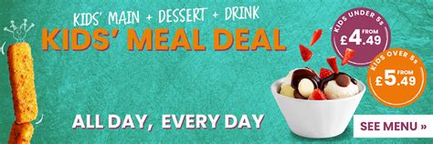 Kids Meal Deal Menu - from £4.49 | Sizzling Pubs
