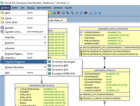 Crear modelo Entidad – Relación a partir de una base de datos en Oracle