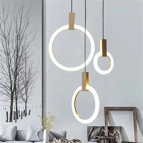 Wooden Hanging Lamp Rain Drop Lights LED Pendant Lamp Modern Hanging ...