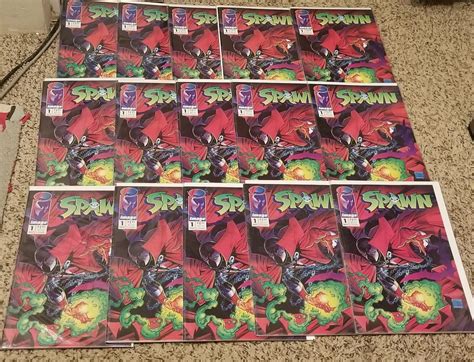 SPAWN #1 IMAGE 1992 TODD MCFARLANE COMIC LOT OF 15 COPIES NO RESERVE ...