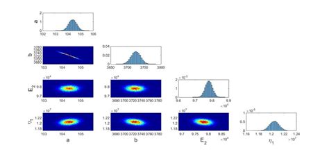 Joint relative frequency histogram of model parameters | Download ...