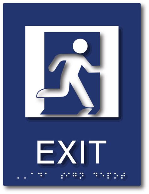 ADA Braille Exit Signs – ADA Sign Depot