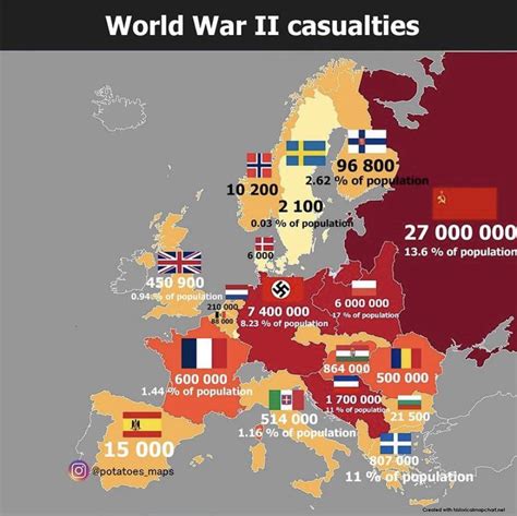 WWII casualties : MapPorn