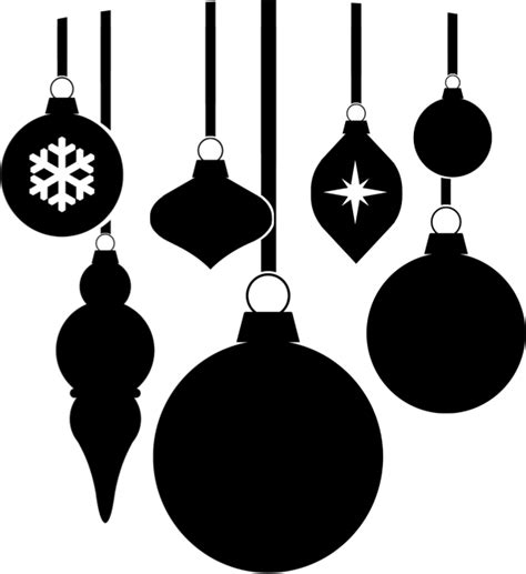 Christmas ornament Black and white Clip art - ornaments clipart png download - 614*670 - Free ...