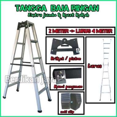 Jual Tangga Lipat 2 Meter Baja Ringan Original Murah - Harga Diskon ...