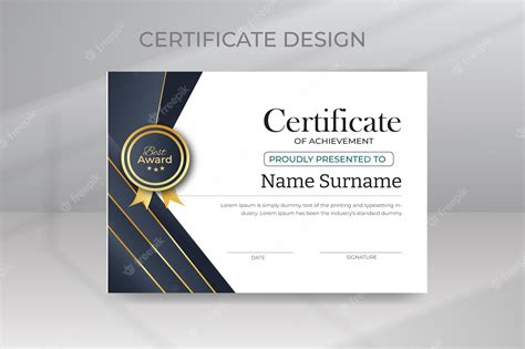 Premium Vector | Fully editable modern elegant certificate awards ...